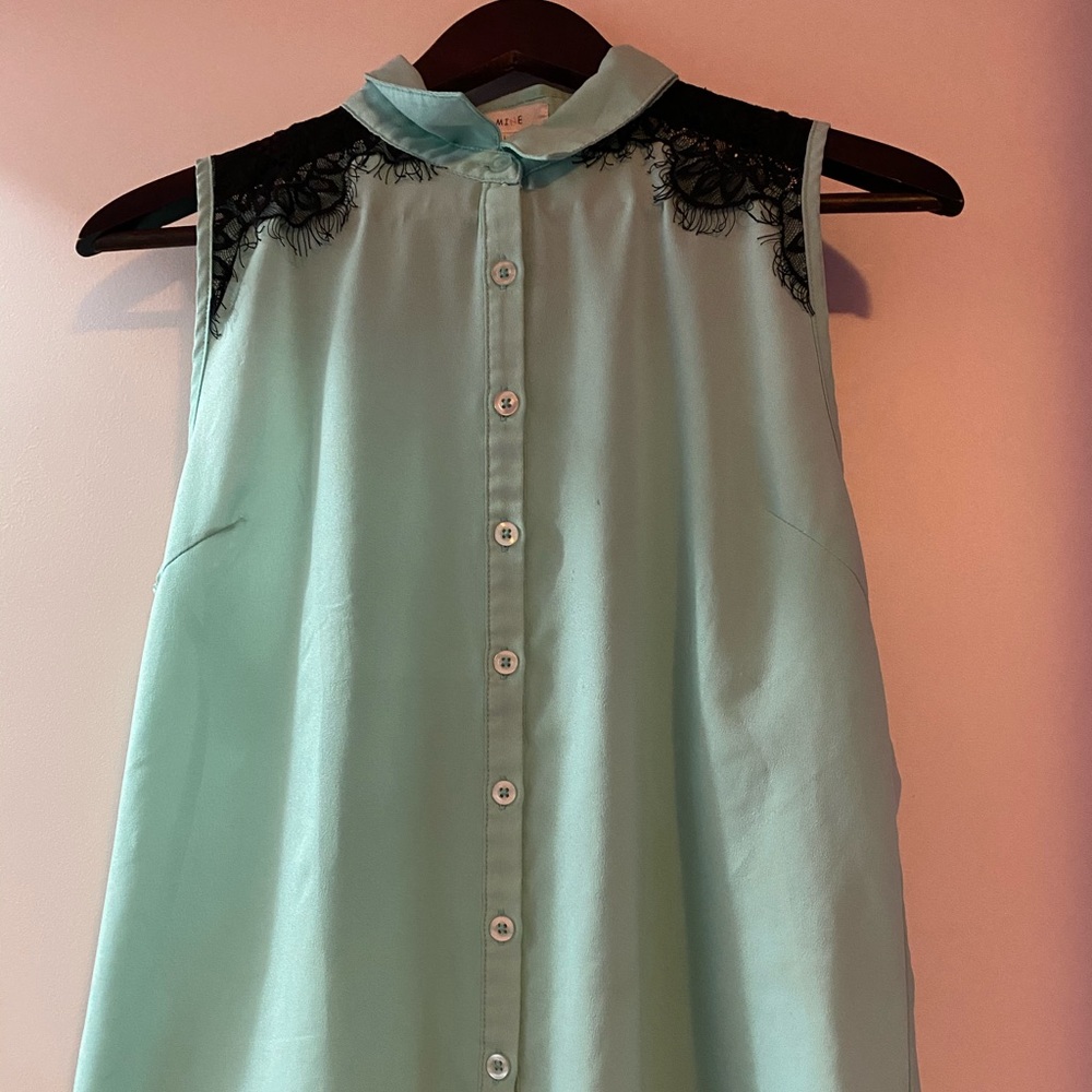 Teal blouse